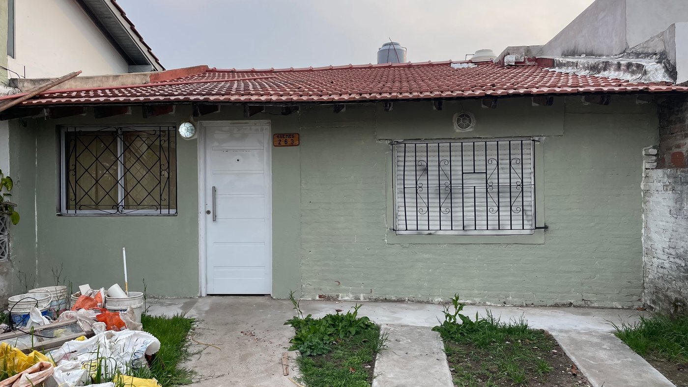 Fachada real de la casa